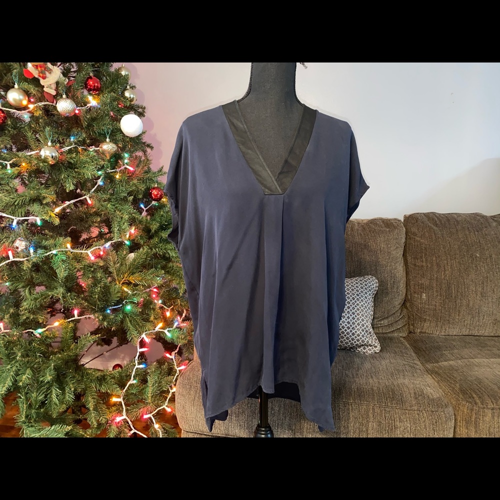 Vince. Silky Suede Top - Picture 1 of 5